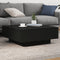 vidaXL - Salontafel - 80x80x31 - cm - spaanplaat - zwart