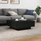 vidaXL - Salontafel - 80x80x31 - cm - spaanplaat - zwart