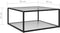 vidaXL - Salontafel - 80x80x35 - cm - gehard - glas - transparant