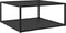 vidaXL - Salontafel - 80x80x35 - cm - gehard - glas - zwart