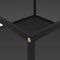 vidaXL - Salontafel - 80x80x35 - cm - gehard - glas - zwart