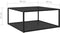 vidaXL - Salontafel - 80x80x35 - cm - gehard - glas - zwart