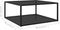 vidaXL - Salontafel - 80x80x35 - cm - gehard - glas - zwart