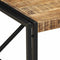 vidaXL - Salontafel - 80x80x35 - cm - massief - ruw - mangohout