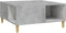 vidaXL - Salontafel - 80x80x36,5 - cm - bewerkt - hout - betongrijs