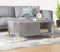 vidaXL - Salontafel - 80x80x36,5 - cm - bewerkt - hout - betongrijs