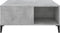 vidaXL - Salontafel - 80x80x36,5 - cm - bewerkt - hout - betongrijs