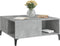 vidaXL - Salontafel - 80x80x36,5 - cm - bewerkt - hout - betongrijs