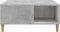 vidaXL - Salontafel - 80x80x36,5 - cm - bewerkt - hout - betongrijs
