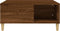 vidaXL - Salontafel - 80x80x36,5 - cm - bewerkt - hout - bruin - eikenkleur