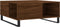 vidaXL - Salontafel - 80x80x36,5 - cm - bewerkt - hout - bruin - eikenkleur
