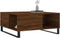 vidaXL - Salontafel - 80x80x36,5 - cm - bewerkt - hout - bruin - eikenkleur