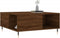 vidaXL - Salontafel - 80x80x36,5 - cm - bewerkt - hout - bruin - eikenkleur