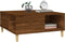 vidaXL - Salontafel - 80x80x36,5 - cm - bewerkt - hout - bruin - eikenkleur