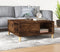 vidaXL - Salontafel - 80x80x36,5 - cm - bewerkt - hout - gerookt - eikenkleurig