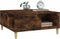 vidaXL - Salontafel - 80x80x36,5 - cm - bewerkt - hout - gerookt - eikenkleurig