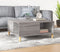 vidaXL - Salontafel - 80x80x36,5 - cm - bewerkt - hout - grijs - sonoma - eikenkleurig