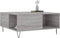 vidaXL - Salontafel - 80x80x36,5 - cm - bewerkt - hout - grijs - sonoma - eikenkleurig