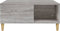 vidaXL - Salontafel - 80x80x36,5 - cm - bewerkt - hout - grijs - sonoma - eikenkleurig