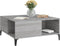 vidaXL - Salontafel - 80x80x36,5 - cm - bewerkt - hout - grijs - sonoma - eikenkleurig