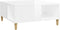 vidaXL - Salontafel - 80x80x36,5 - cm - bewerkt - hout - hoogglans - wit