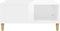 vidaXL - Salontafel - 80x80x36,5 - cm - bewerkt - hout - hoogglans - wit