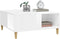 vidaXL - Salontafel - 80x80x36,5 - cm - bewerkt - hout - hoogglans - wit