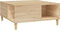 vidaXL - Salontafel - 80x80x36,5 - cm - bewerkt - hout - sonoma - eikenkleurig