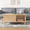 vidaXL - Salontafel - 80x80x36,5 - cm - bewerkt - hout - sonoma - eikenkleurig