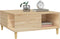 vidaXL - Salontafel - 80x80x36,5 - cm - bewerkt - hout - sonoma - eikenkleurig
