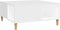 vidaXL - Salontafel - 80x80x36,5 - cm - bewerkt - hout - wit