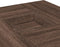 vidaXL - Salontafel - 80x80x40 - cm - bewerkt - hout - bruin - eikenkleur