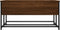 vidaXL - Salontafel - 80x80x40 - cm - bewerkt - hout - bruin - eikenkleur