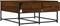 vidaXL - Salontafel - 80x80x40 - cm - bewerkt - hout - bruin - eikenkleur