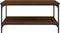 vidaXL - Salontafel - 80x80x40 - cm - bewerkt - hout - bruin - eikenkleur