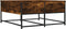 vidaXL - Salontafel - 80x80x40 - cm - bewerkt - hout - gerookt - eikenkleurig