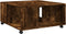 vidaXL - Salontafel - 80x80x40 - cm - bewerkt - hout - gerookt - eikenkleurig