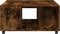 vidaXL - Salontafel - 80x80x40 - cm - bewerkt - hout - gerookt - eikenkleurig