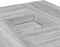 vidaXL - Salontafel - 80x80x40 - cm - bewerkt - hout - grijs - sonoma - eikenkleurig