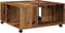 vidaXL - Salontafel - 80x80x40 - cm - bewerkt - hout - oude - houtkleurig