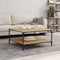 vidaXL - Salontafel - 80x80x40 - cm - bewerkt - hout - sonoma - eikenkleurig