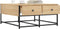 vidaXL - Salontafel - 80x80x40 - cm - bewerkt - hout - sonoma - eikenkleurig