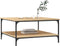 vidaXL - Salontafel - 80x80x40 - cm - bewerkt - hout - sonoma - eikenkleurig