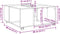 vidaXL - Salontafel - 80x80x40 - cm - bewerkt - hout - wit