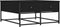 vidaXL - Salontafel - 80x80x40 - cm - bewerkt - hout - zwart