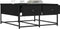 vidaXL - Salontafel - 80x80x40 - cm - bewerkt - hout - zwart