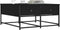 vidaXL - Salontafel - 80x80x40 - cm - bewerkt - hout - zwart