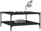 vidaXL - Salontafel - 80x80x40 - cm - bewerkt - hout - zwart