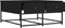 vidaXL - Salontafel - 80x80x40 - cm - bewerkt - hout - zwart