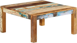 vidaXL - Salontafel - 80x80x40 - cm - massief - gerecycled - hout